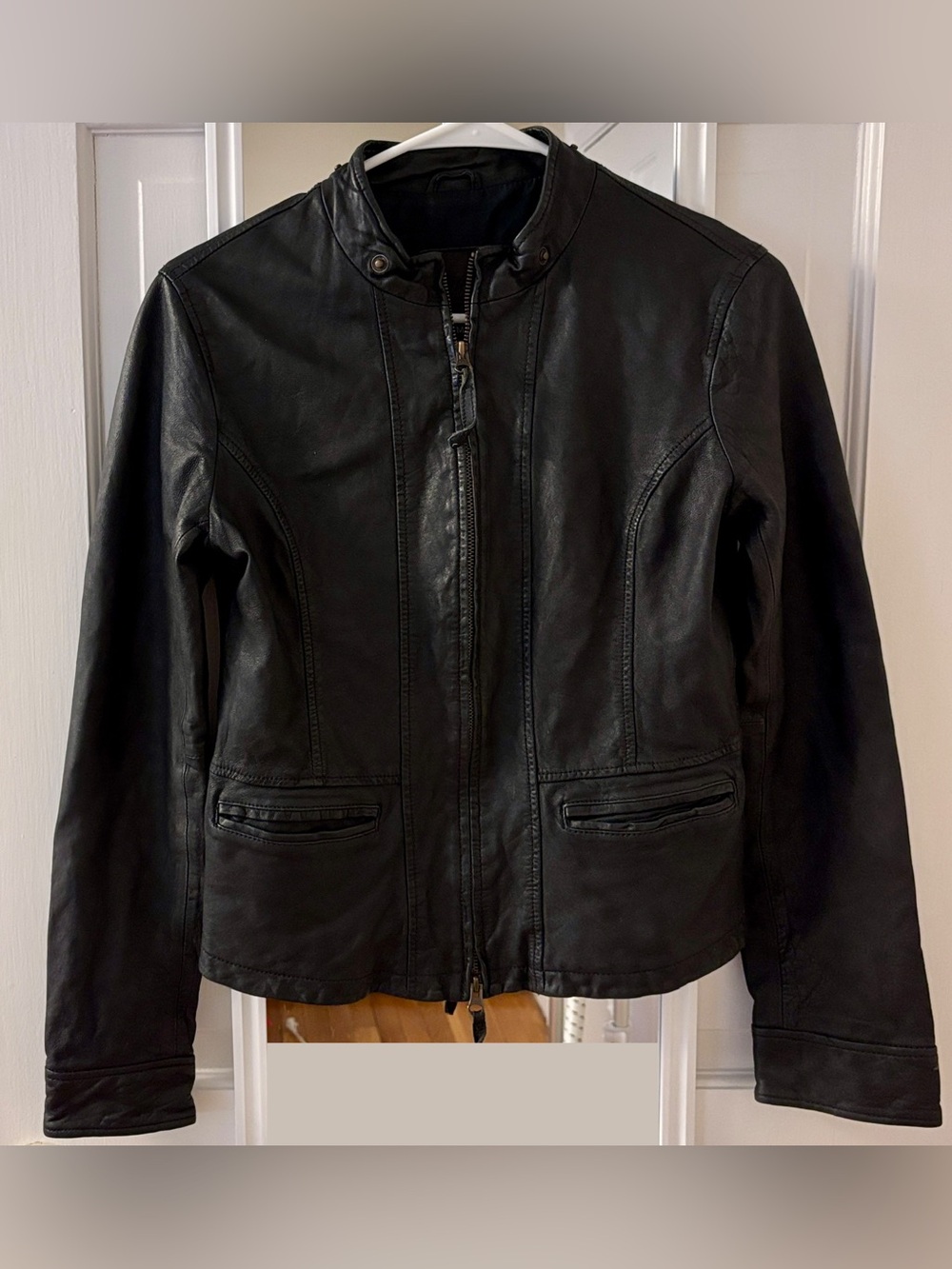 Joie Black Leather Moto Jacket